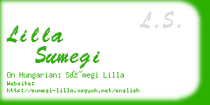 lilla sumegi business card