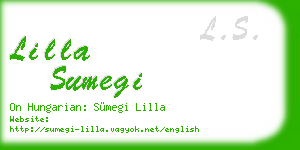 lilla sumegi business card